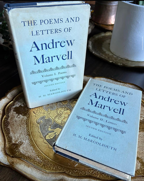 The Poems and Letters of Andrew Marvell Volume I. Poems Volume II. Letters