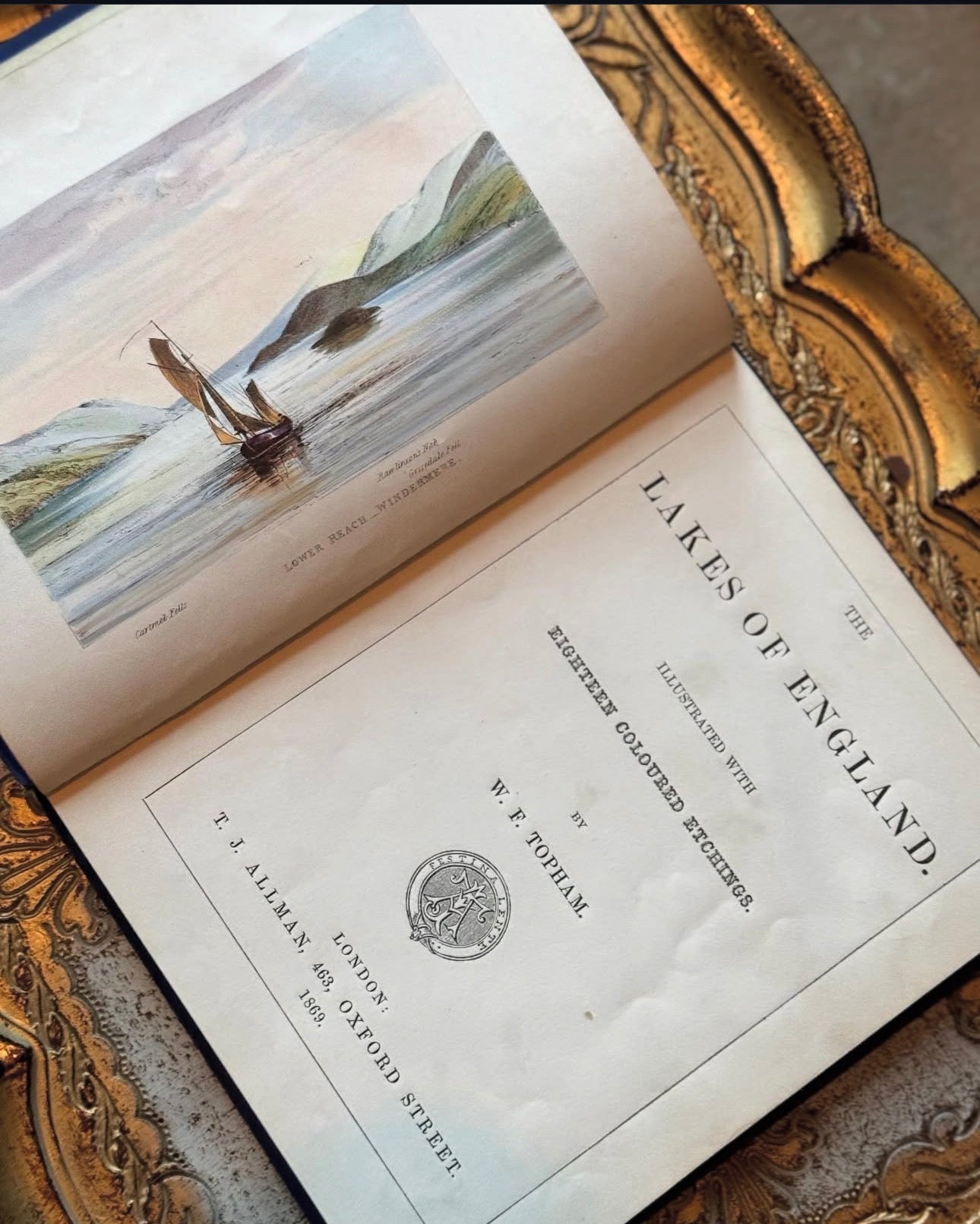 The Lakes of England 1869 First Edition
