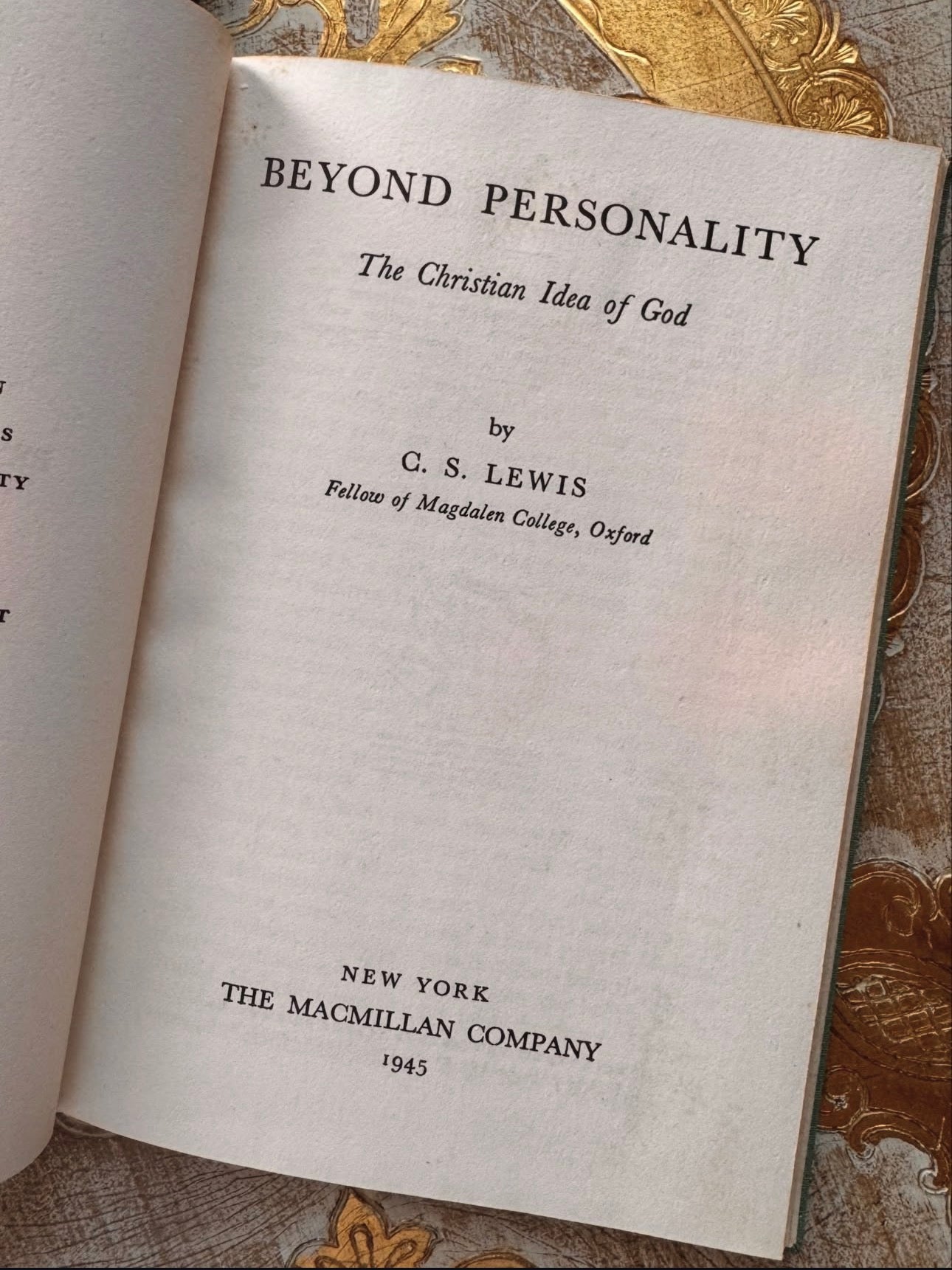 Beyond Personality First Edition