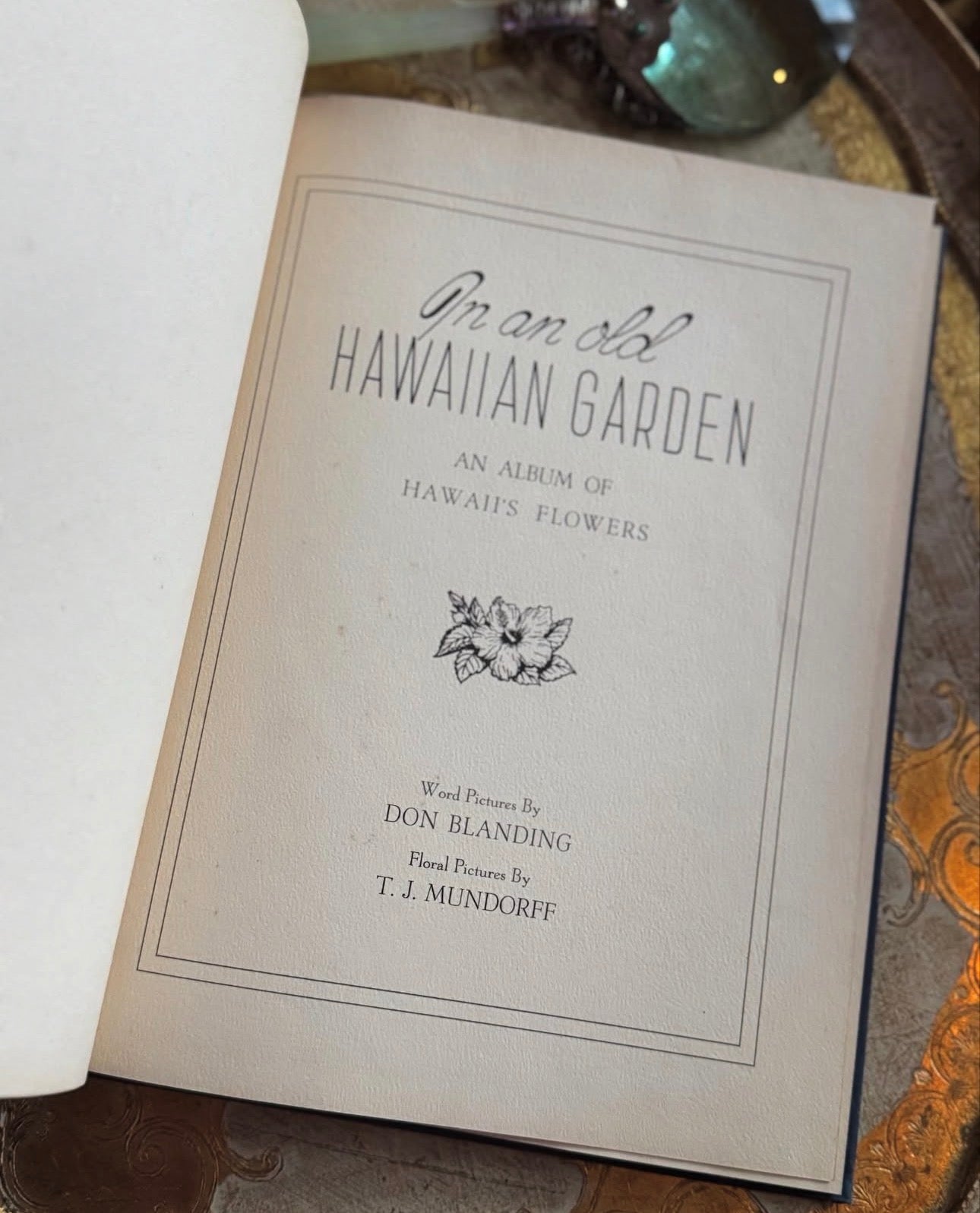 In an Old Hawaiian Garden (signed)