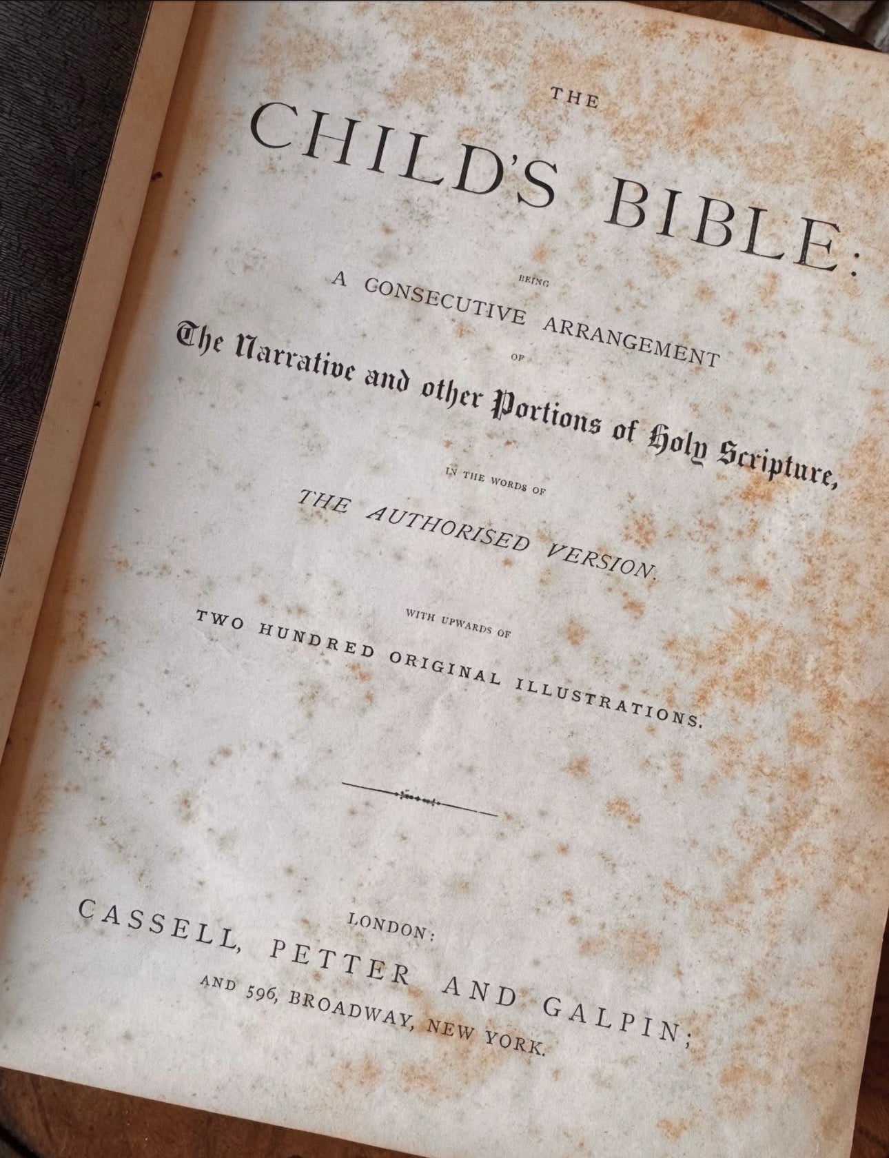 Child’s Bible
Circa 1880