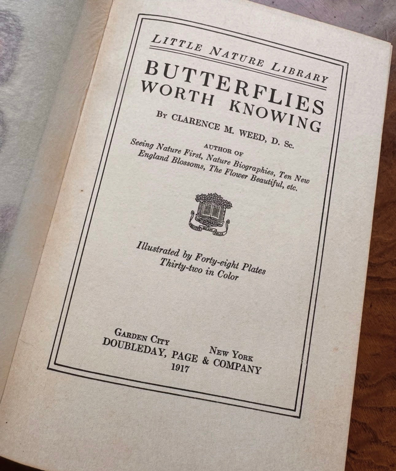 The Book of Butterflies Little Nature Library First Edition