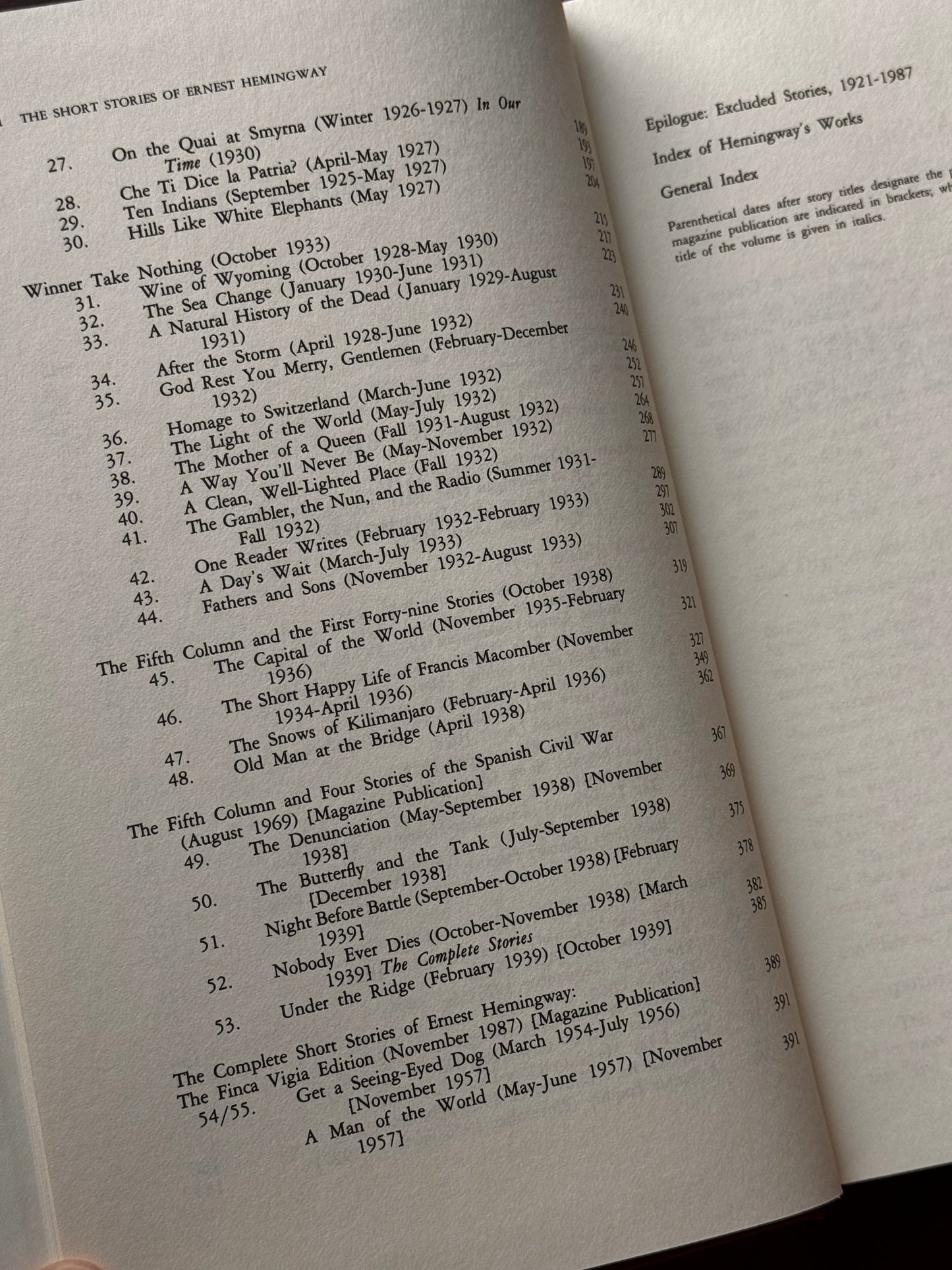 Reader’s Guide to the Short Stories of Ernest Hemingway